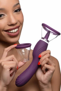 Inmi 9.6" Vibrating Pump with Tongue Stimulator & G-Spot Handle 11 Inmi 9.6" Vibrating Pump with Tongue Stimulator & G-Spot Handle -Women's Sex Toys Shop large 6 60
